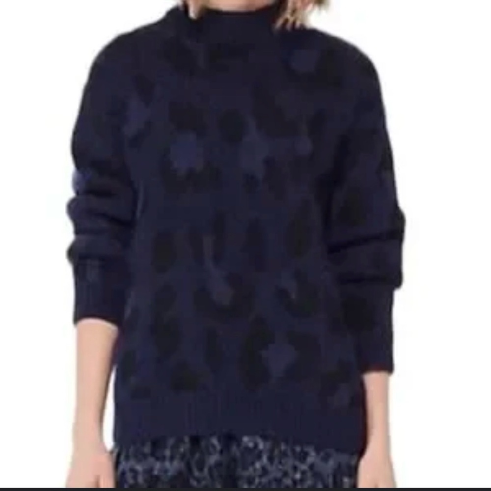 kate spade Navy and Black Crewneck Sweater